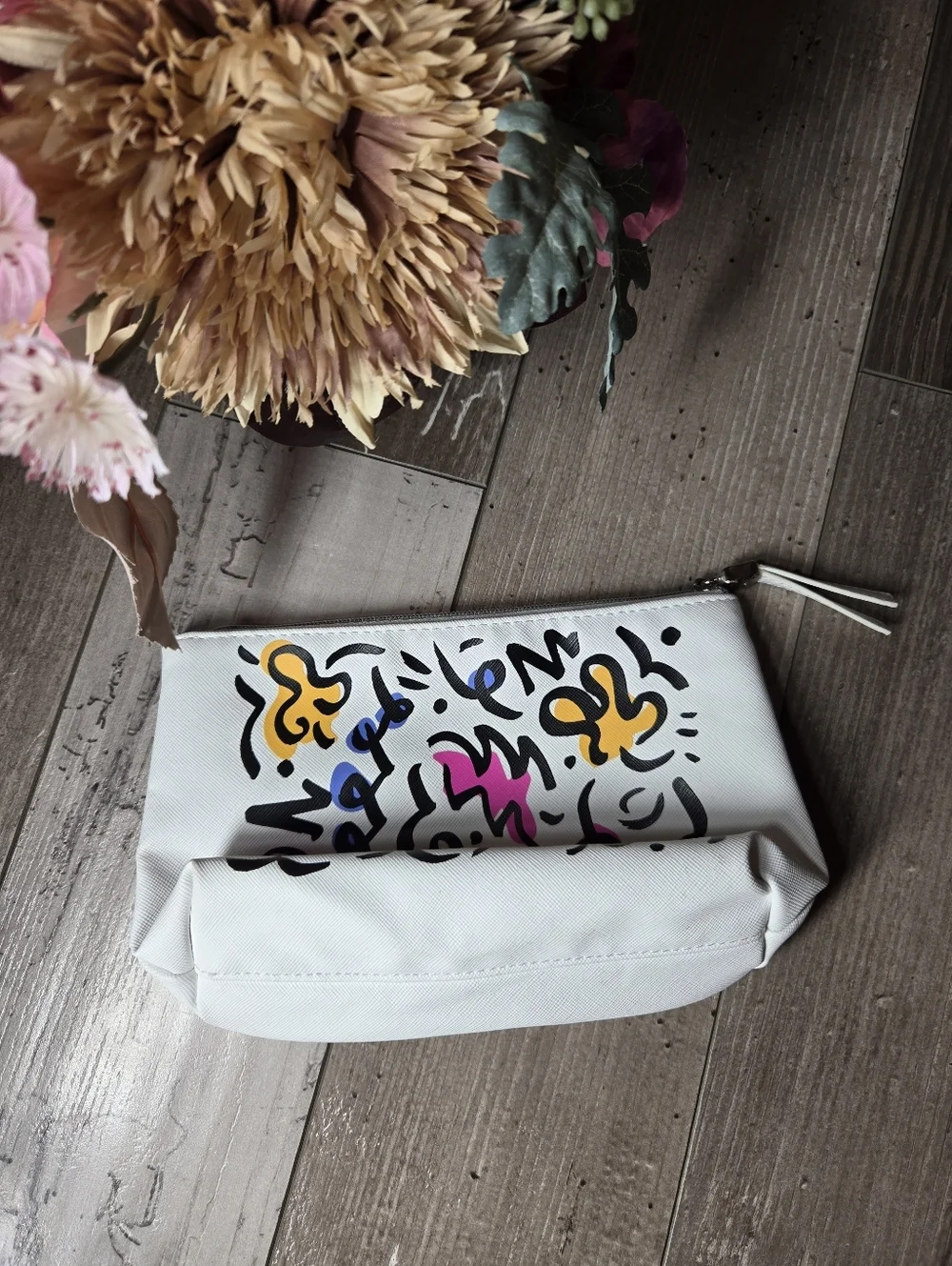 NWT StriVectin Brightly Colored Zip-Up Cosmetic Bag Makeup Pouch
